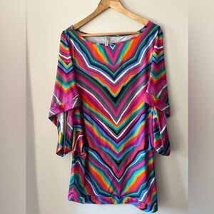 Trina Turk Multicolor Geometric Beach Coverup